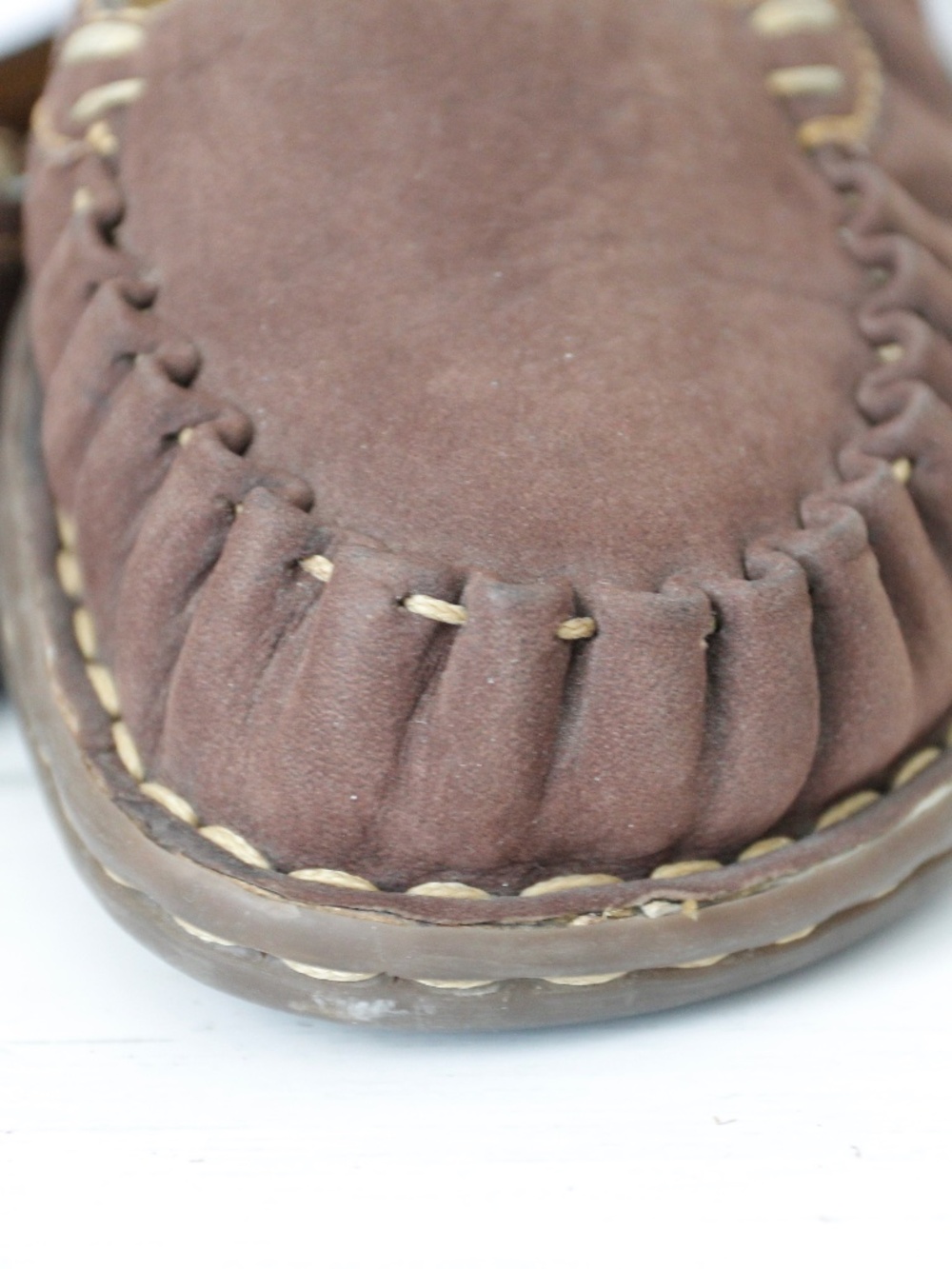 Born Brown Suede Loafer Cork Insole - Picture 6 of 14